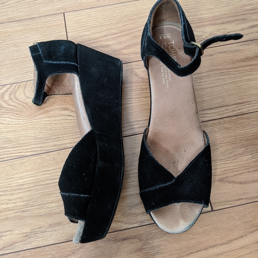 Toms - suede platform shoe